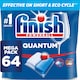 image 1 of Finish Quantum All In One 64 Dishwasher Tablets Regular 665.6g