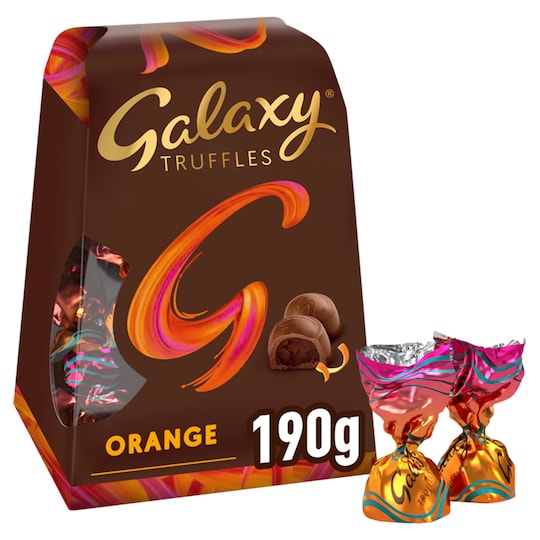 Galaxy Truffles Chocolate Orange Gift Box 190G Tesco Groceries