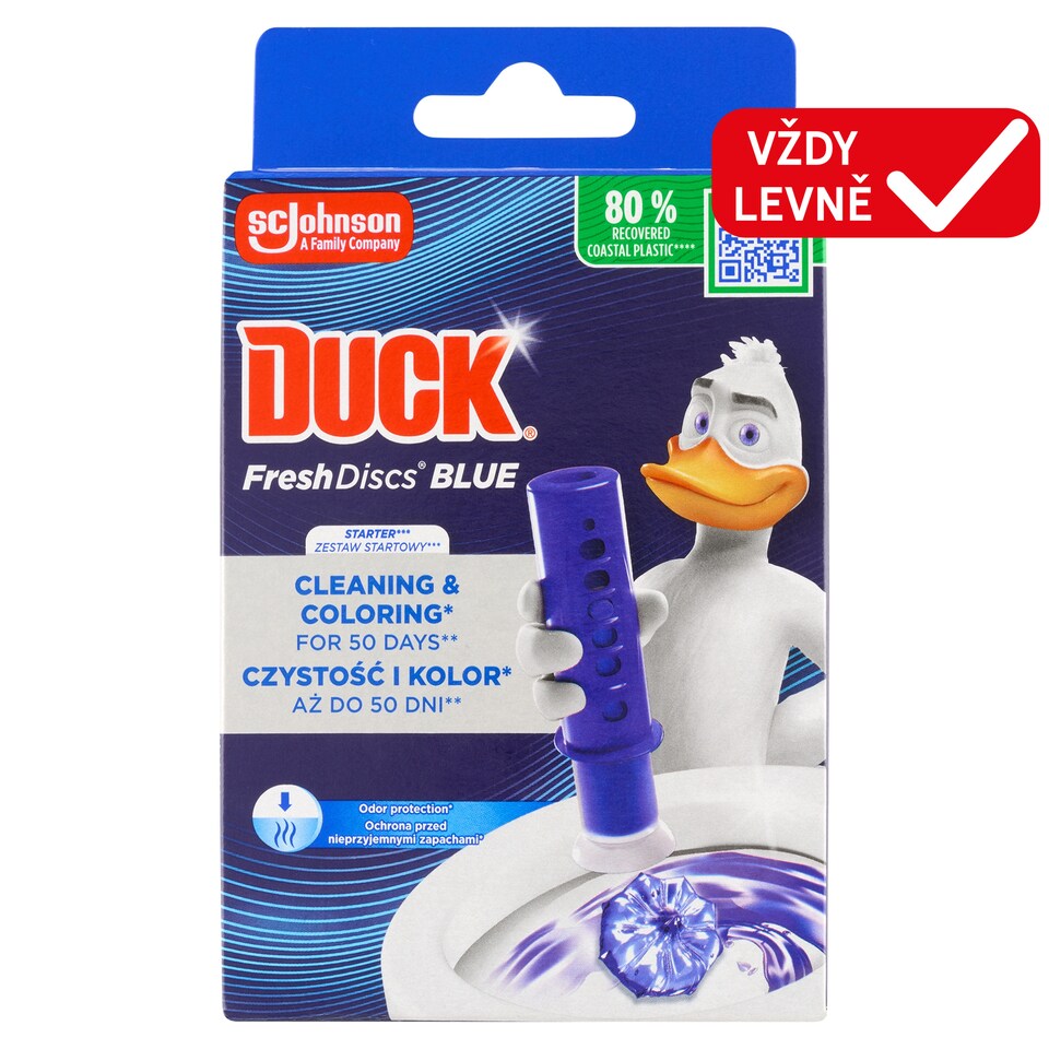Obrázek 1 pro produkt Duck Fresh Discs Čistič WC blue 36ml