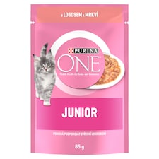 Purina ONE Junior kapsička pre mačiatka losos v šťave 85 g