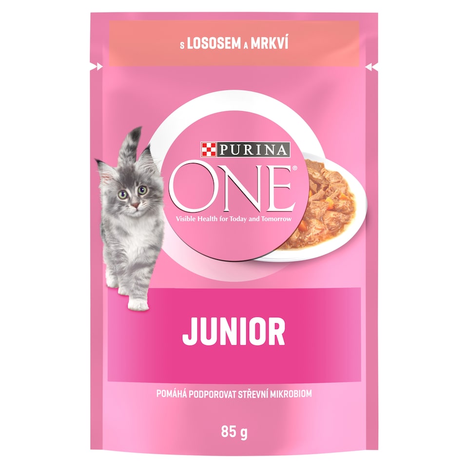 obrázok 1 z Purina ONE Junior kapsička pre mačiatka losos v šťave 85 g