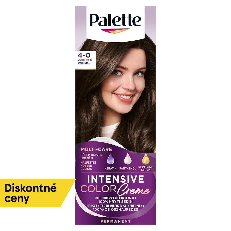 image 1 of Palette Intensive Color Creme Hair Color Medium Brown 4-0