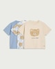 image 1 of F&F Baby 3-Pack Pure Cotton Bear T-Shirts in Neutral