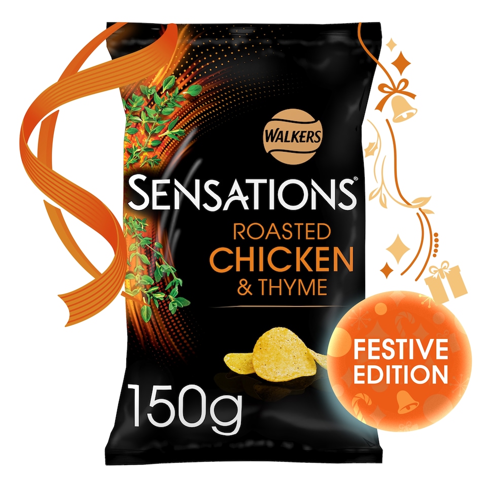 image 1 of Walkers Sensations Chicken & Thyme Sharing Crisps 150g
