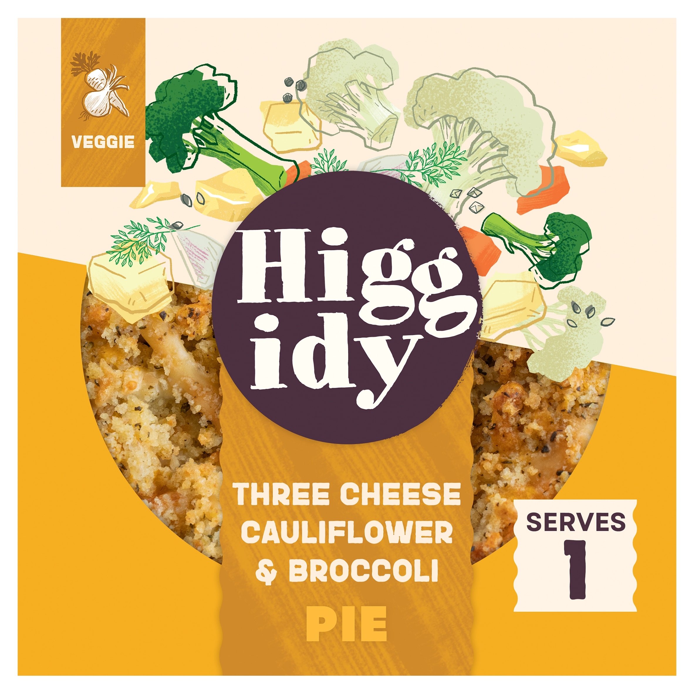 Higgidy Three Cheese Cauliflower & Broccoli Pie 200g