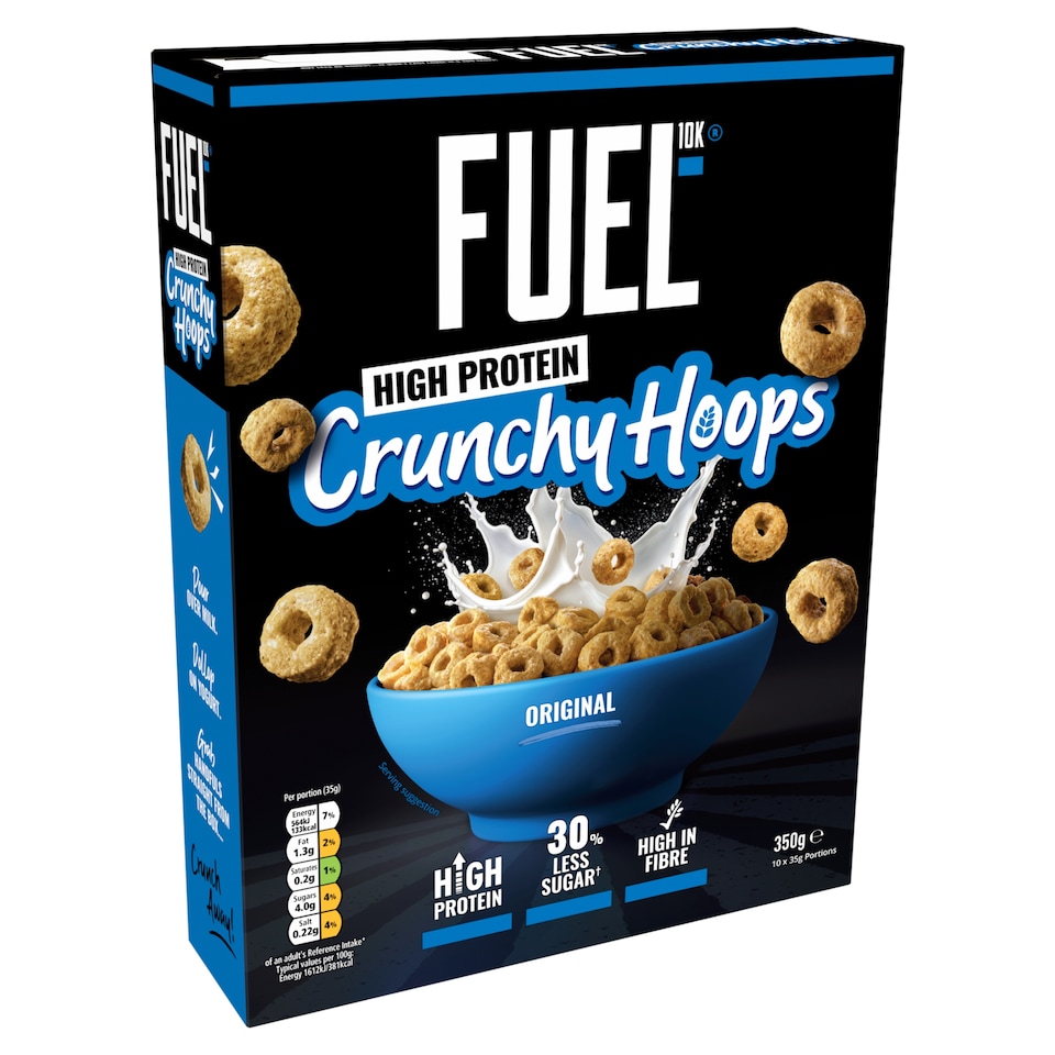 image 1 of  FUEL 10K Original Multigrain Hoops High Protein Breakfast Cereal 350g
