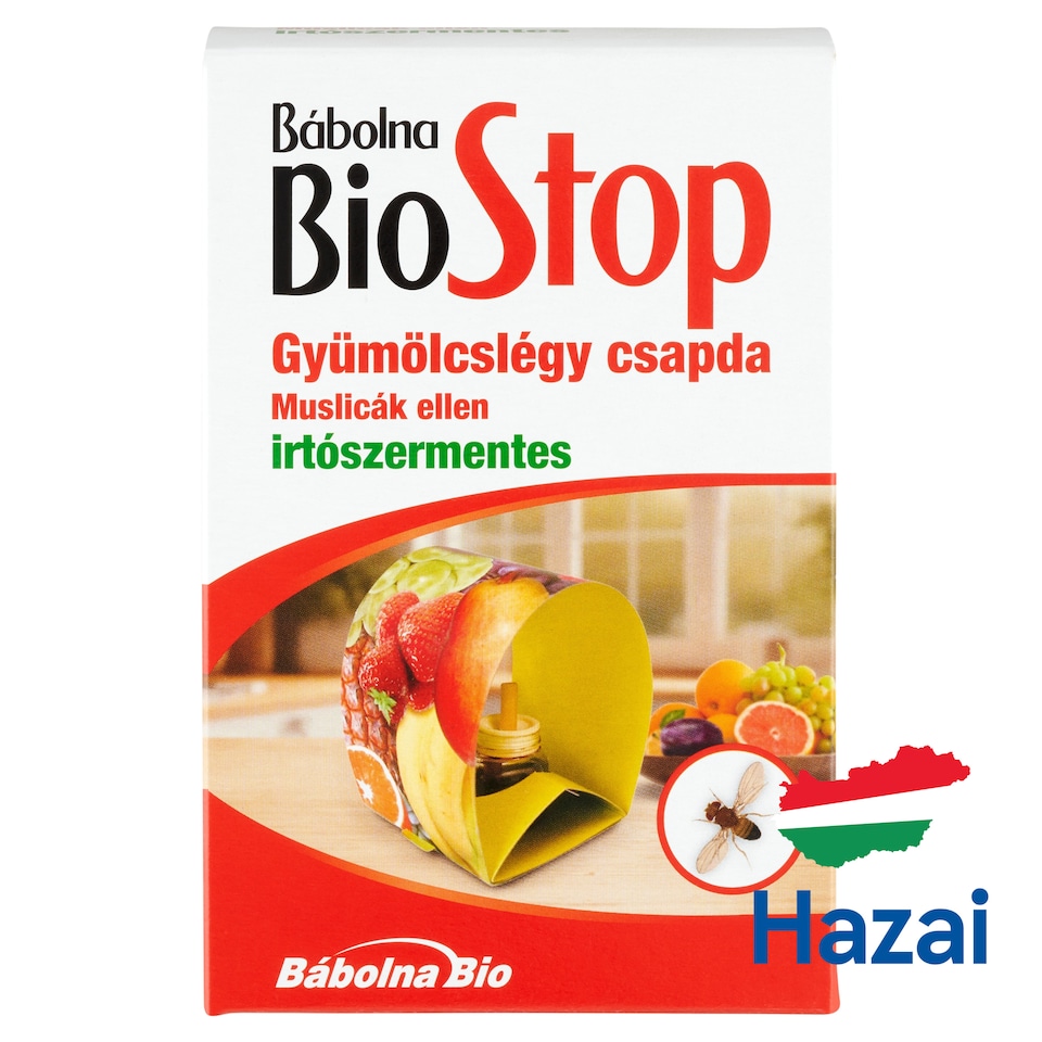 BioStop irtószermentes gyümölcslégy csapda muslincák ellen  1. kép