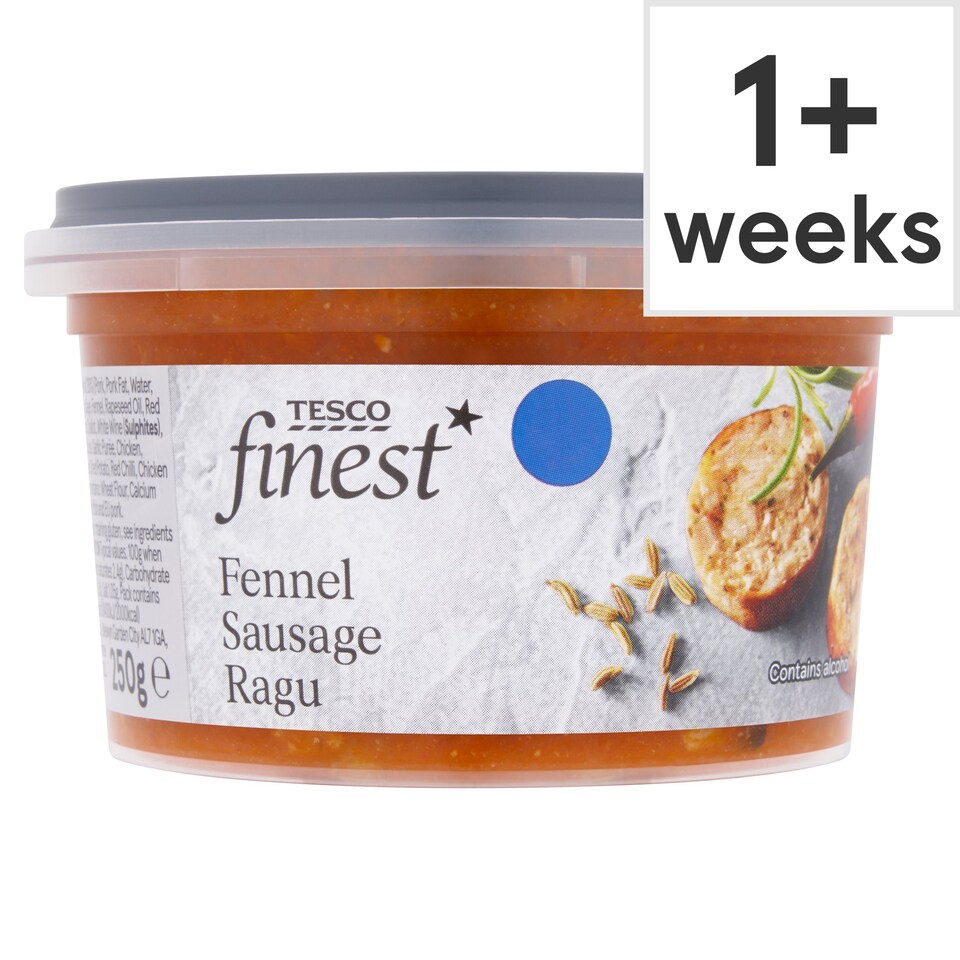Tesco Finest Fennel Sausage Ragu 250g Tesco Groceries