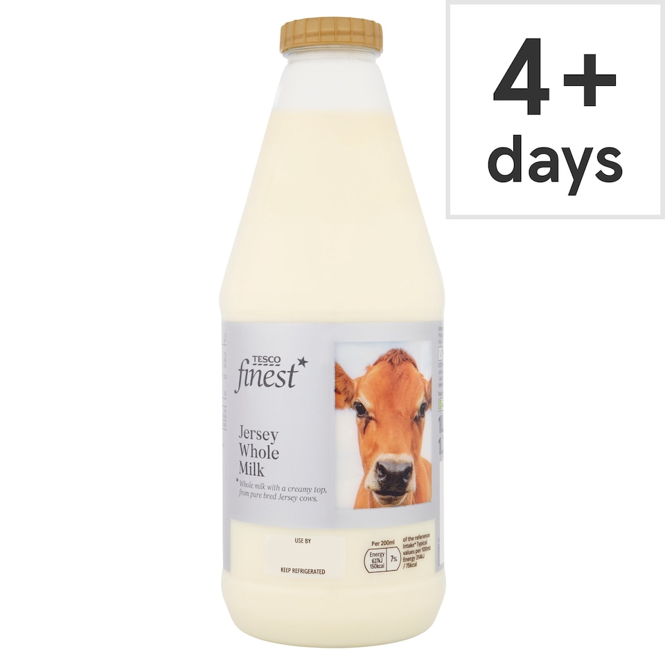 TESCO finest Jersey Whole Milk 1L