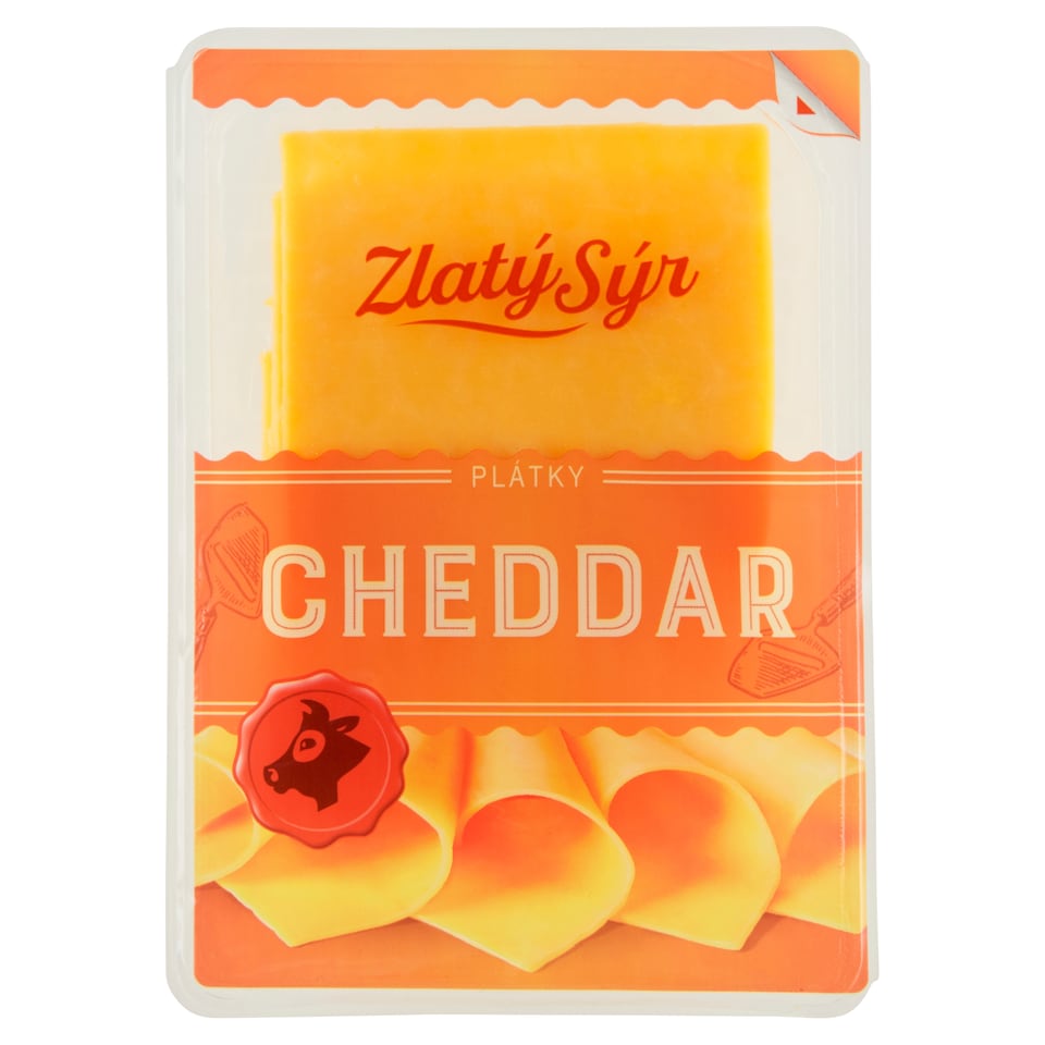 image 1 of Zlatý Sýr Cheddar Slices 100g