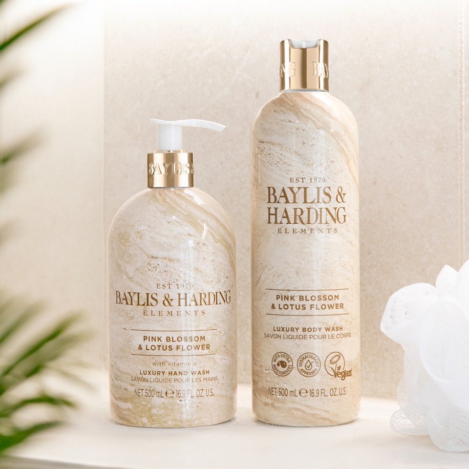 image 1 of Baylis & Harding Pink Blossom & Lotus Flower Hand Wash 500Ml