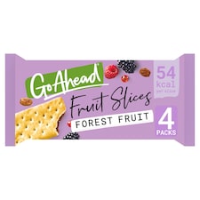 Go Ahead Forest Fruit Crispy Fruit Slices Snack Bars Multipack 4 x 43.6g