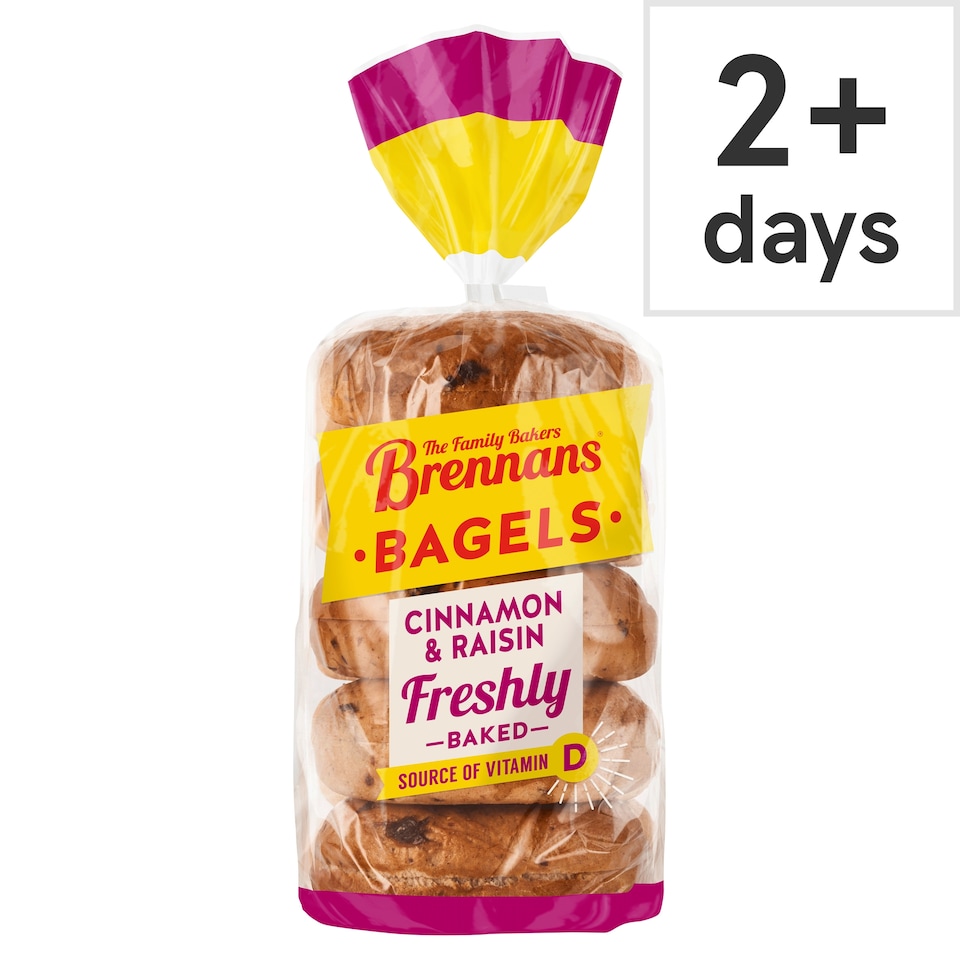 Brennans Cinnamon & Raisin Bagel 425g
