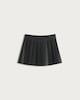 image 4 of F&F Girls Faux Leather Pleated Skirt in Multi Black