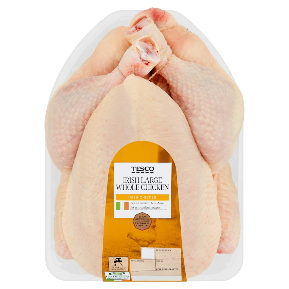 Tesco Irish Large Whole Chicken 2Kg