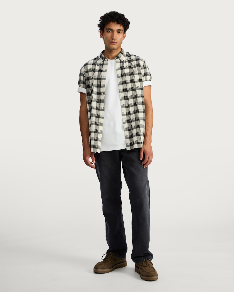 image 1 of F&F Pure Cotton Relaxed Fit Jeans in Black