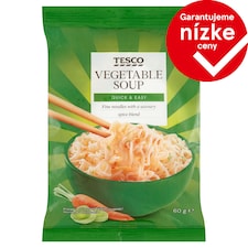 Tesco Instantná rezancová polievka zeleninová 60 g