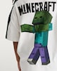 image 4 of Minecraft Pure Cotton Crafting Since Alpha Slogan T-Shirt in White