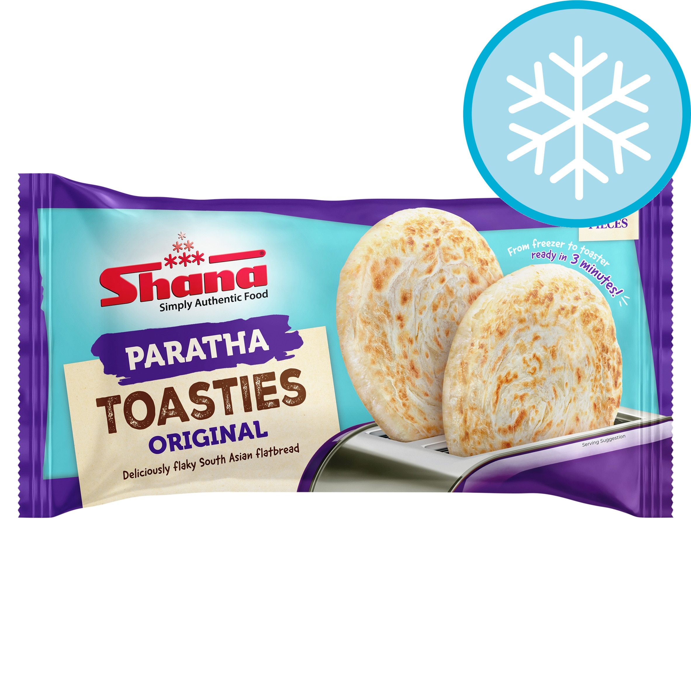 Shana Paratha Toasties Original 8 Pieces 480g.