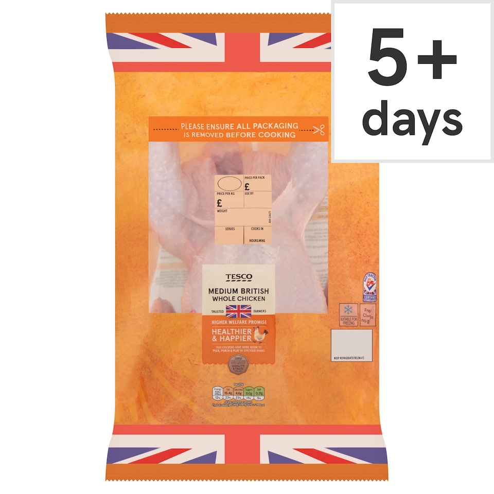 Tesco Whole Chicken 1.3-1.7kg (c)