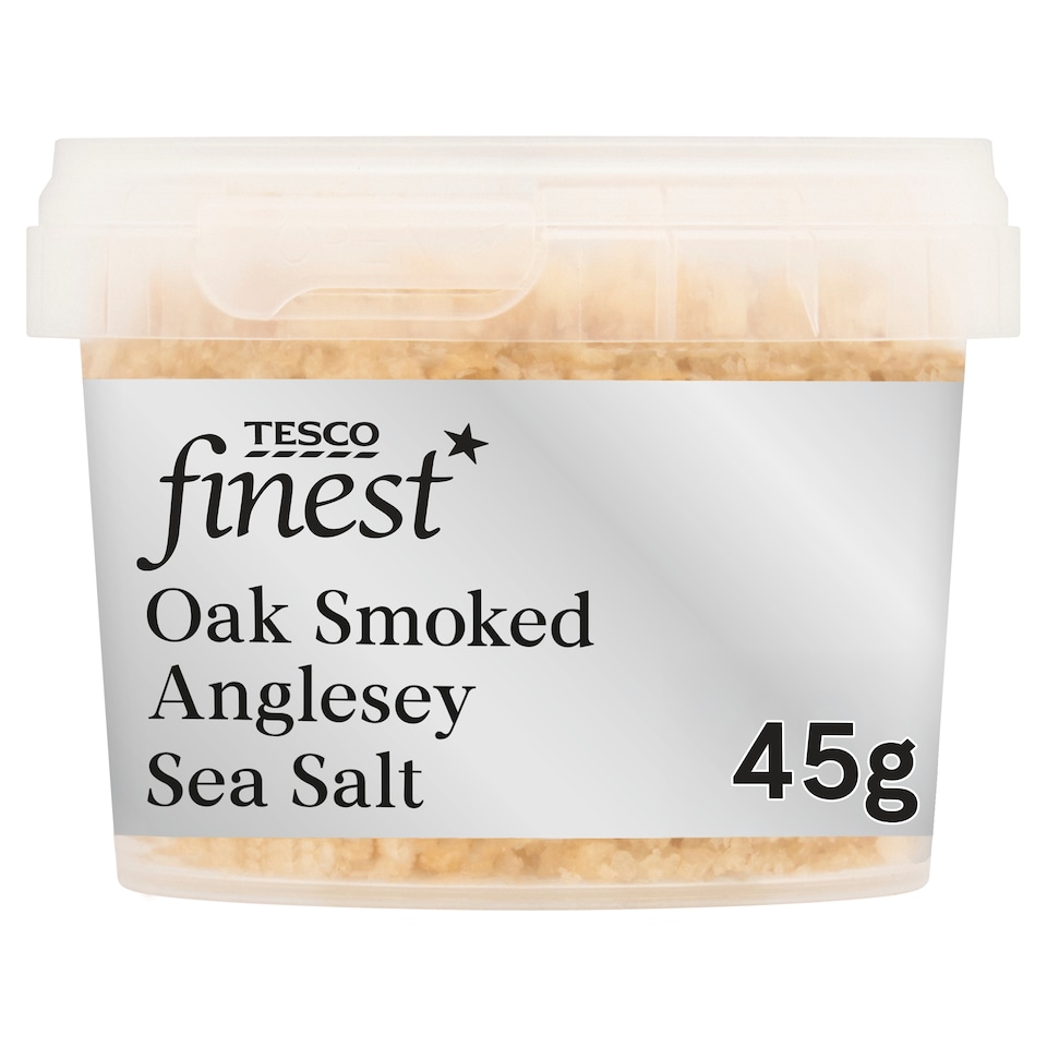 Tesco Finest Oak Smoked Anglesey Sea Salt 45g
