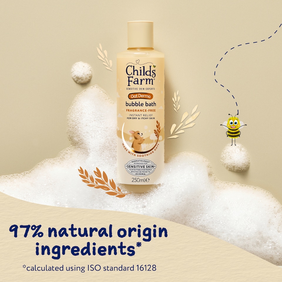 image 1 of Childs Farm OatDerma Bubble Bath Fragrance-Free 250ml
