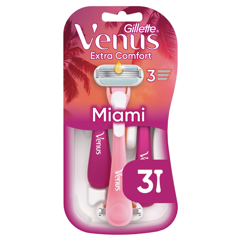 obrázok 1 z Venus Extra Comfort Miami jednorazové holiace strojčeky, balenie 3 