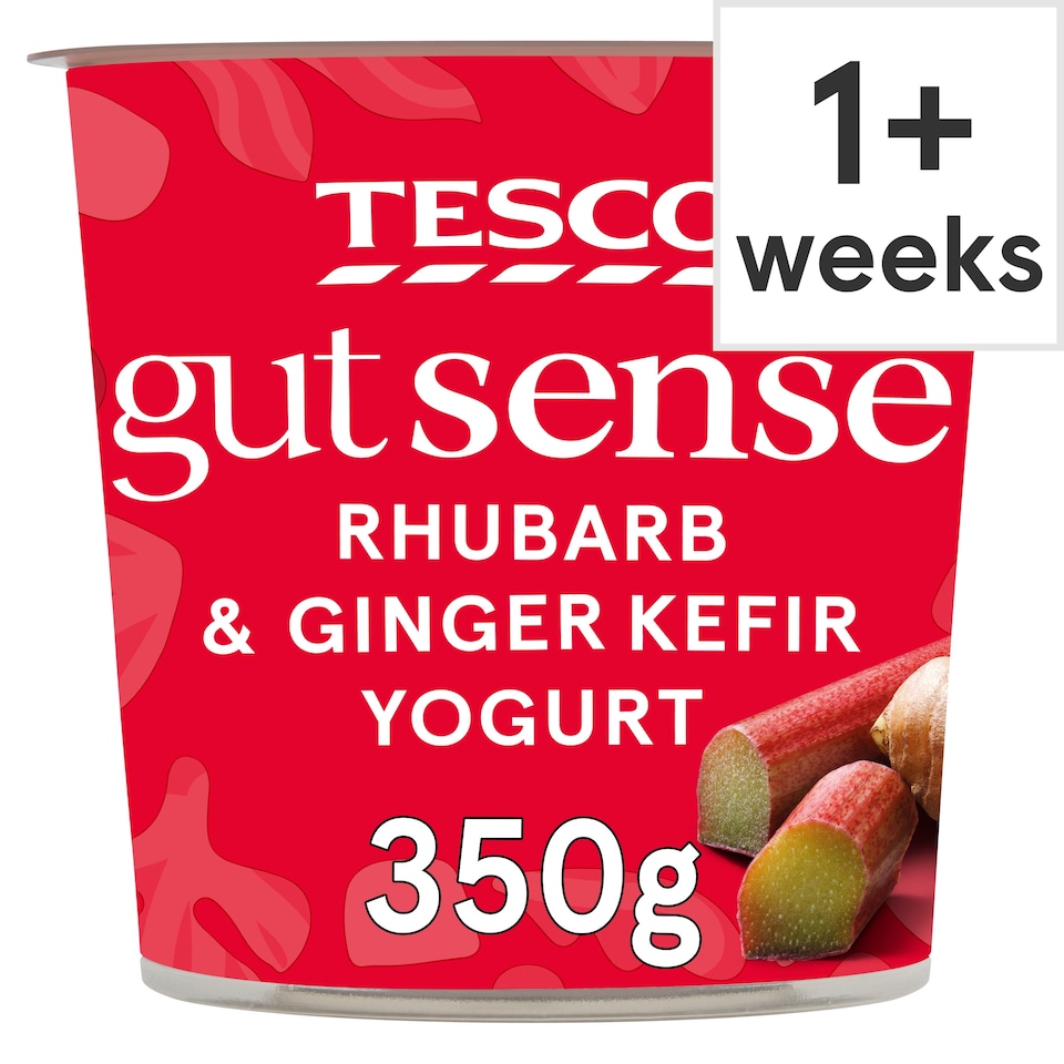Tesco Gut Sense Rhubarb & Ginger Kefir Yogurt 350g