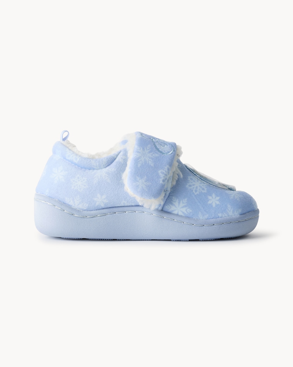 image 1 of Disney Frozen Elsa Cupsole Slippers in Blue