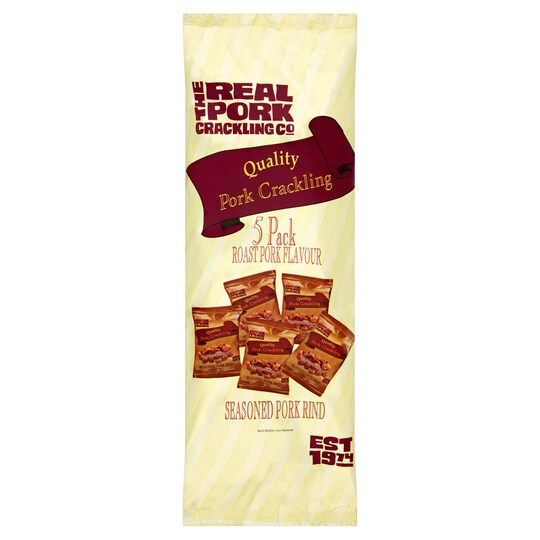 The Real Pork Crackling Co 6 For 5 Pack Tesco Groceries