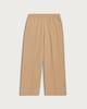 image 4 of F&F Pleated Wide Leg Joggers in Beige