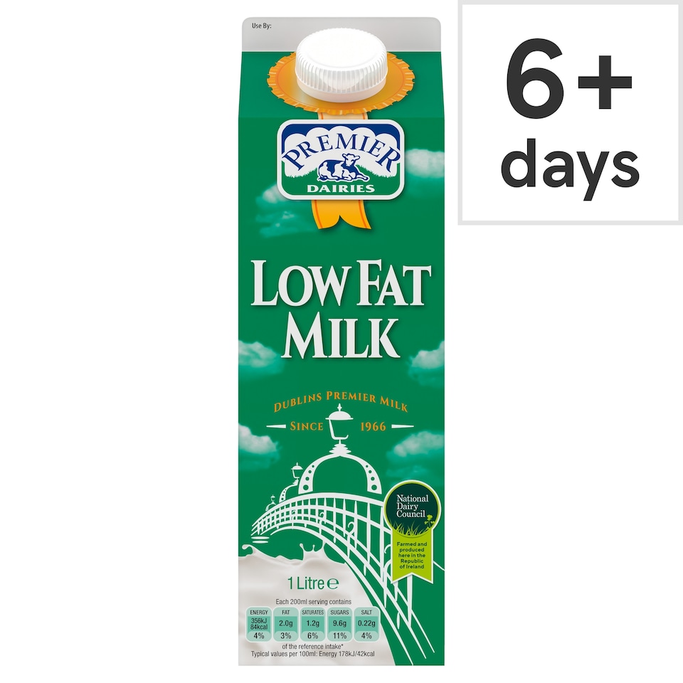 Premier Low Fat Milk 1Ltr