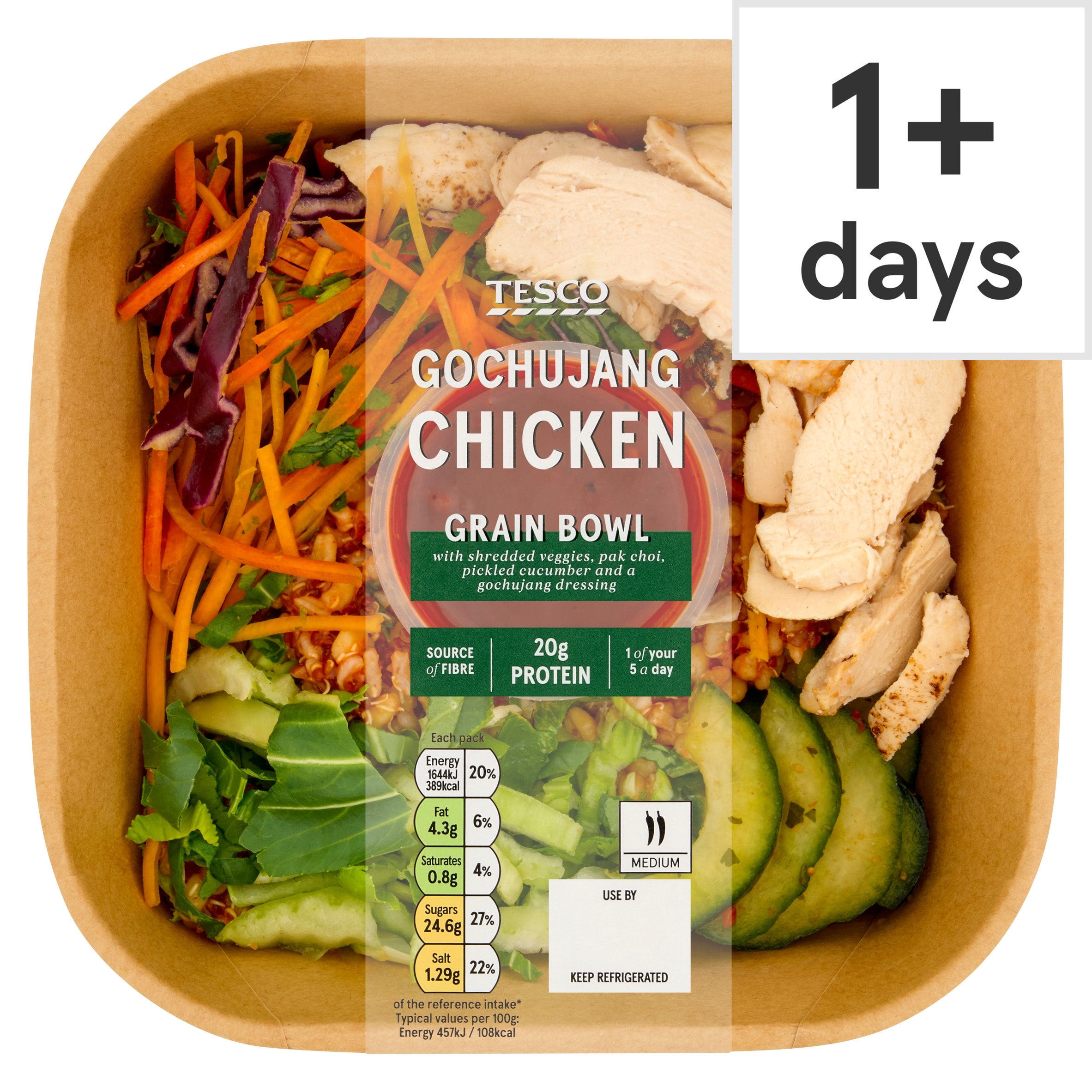 Tesco Gochujang Chicken Grain Bowl 360g