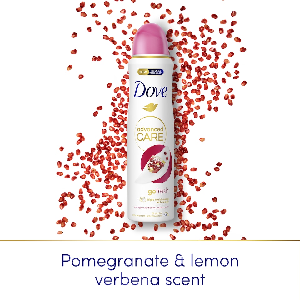 image 1 of Dove Advanced Care Go Fresh Pomegranate 72h Antiperspirant Deodorant 150ml