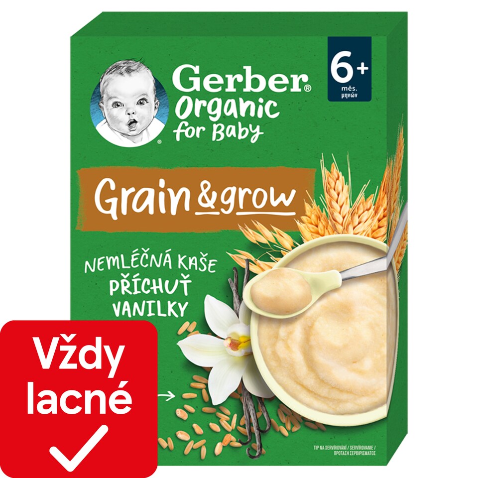obrázok 1 z GERBER Organic nemliečna kaša s príchuťou vanilky 200 g