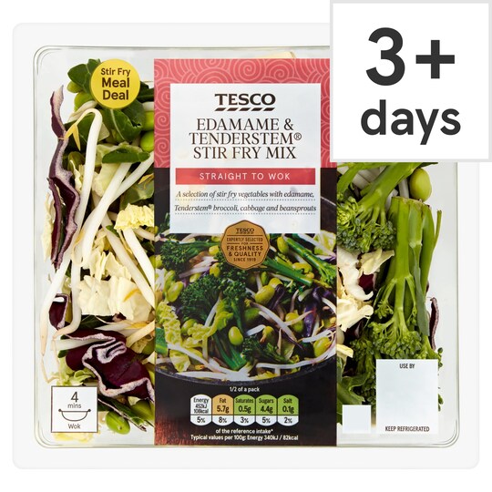 Tesco Edamame & Tenderstem Stir Fry Mix 320G Tesco Groceries