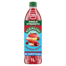 Robinsons Summer Fruits No Added Sugar Squash 1L