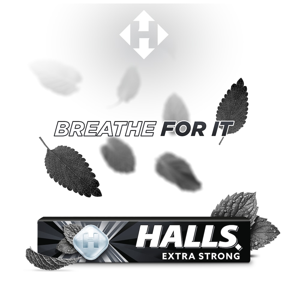 image 1 of Halls Extra Strong Mentho-Lyptus Hard Boiled Sweets 9s