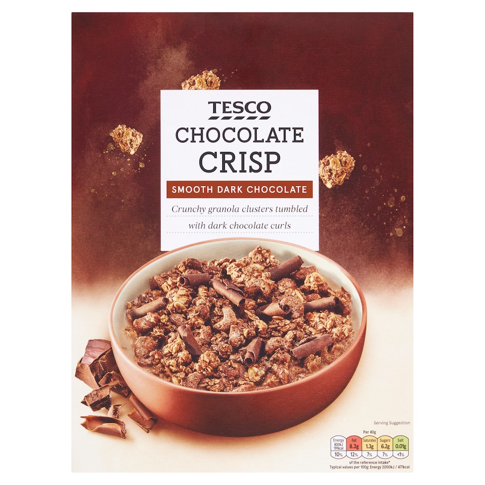 Tesco Chocolate Crisp Cereal 500G