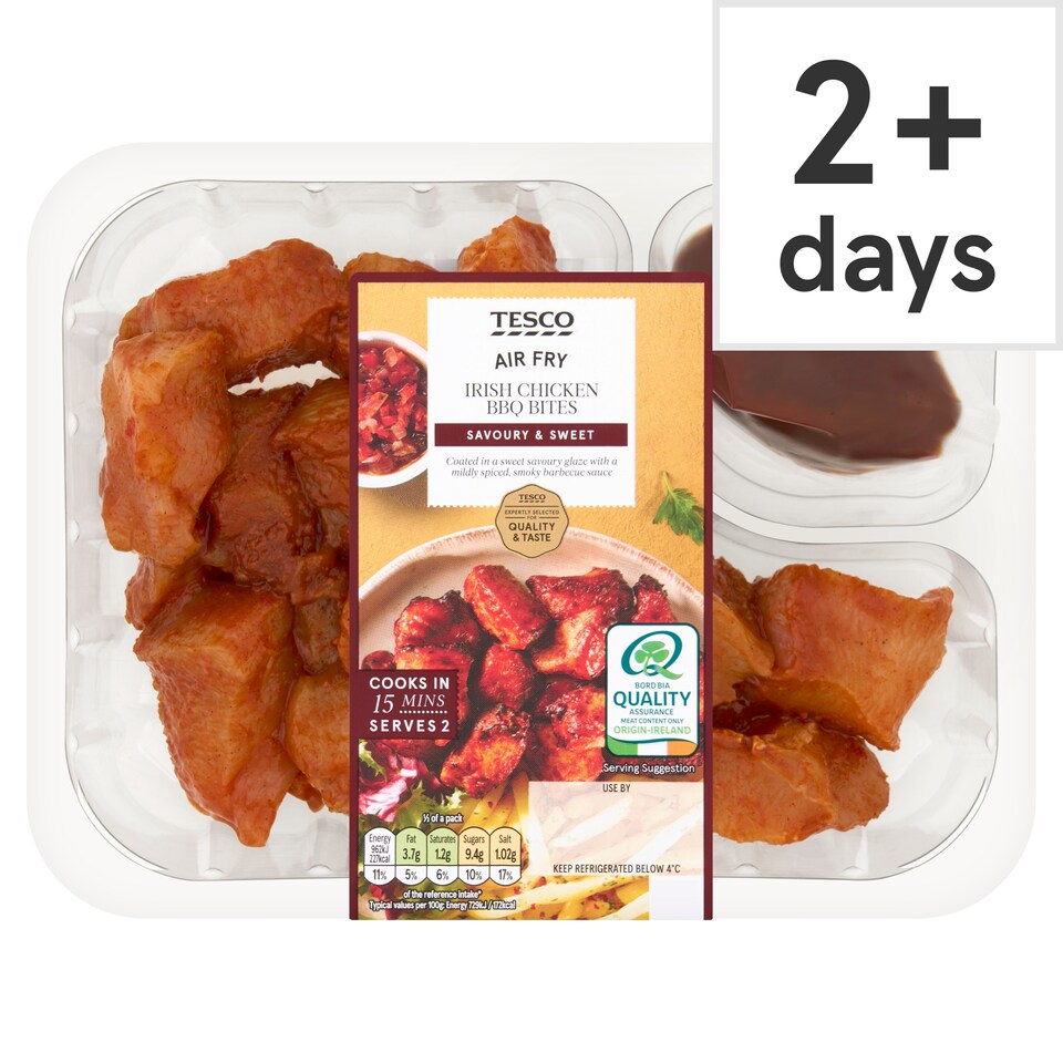Tesco Air Fry Irish Chicken BBQ Bites 400g