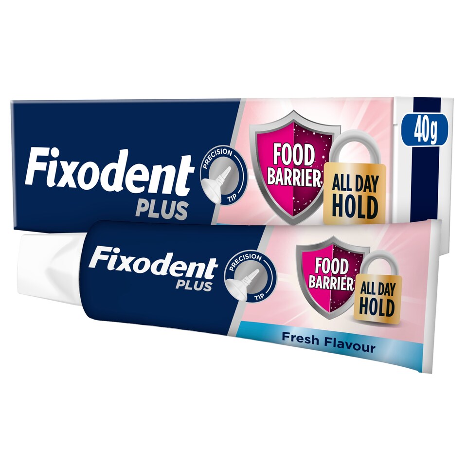 image 1 of Fixodent Plus Best Anti-Bacterial Adhesive 40G