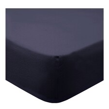 Tesco Ink Blue 100% Cotton Fitted Sheet Single
