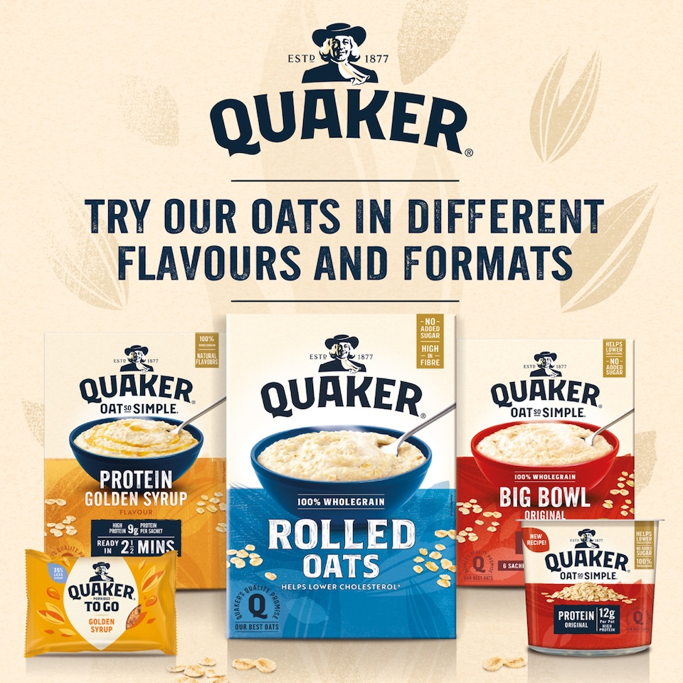 image 1 of Quaker Oat So Simple Big Bowl Original Porridge Sachets 6x38.5g