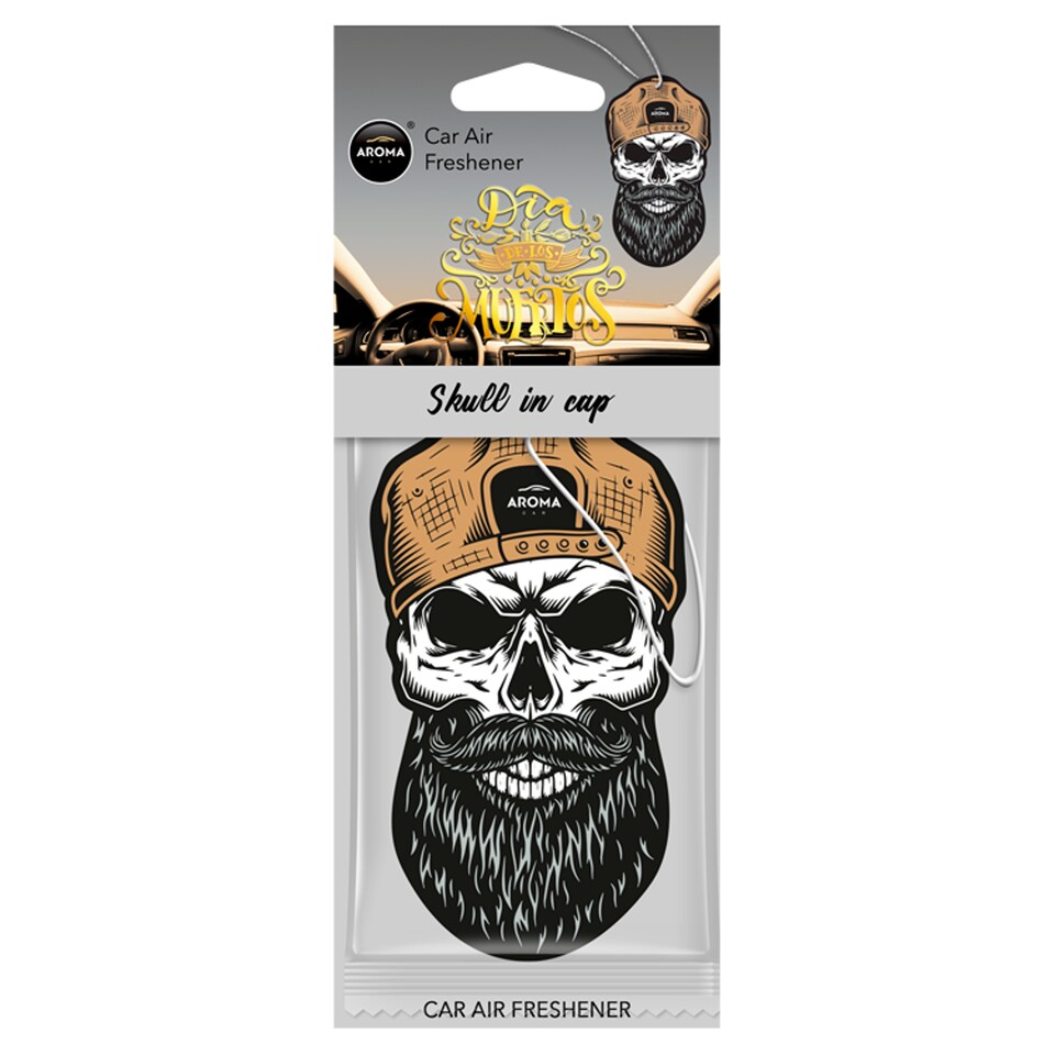 Aromatherapy Car Skull In Cap Air Freshener