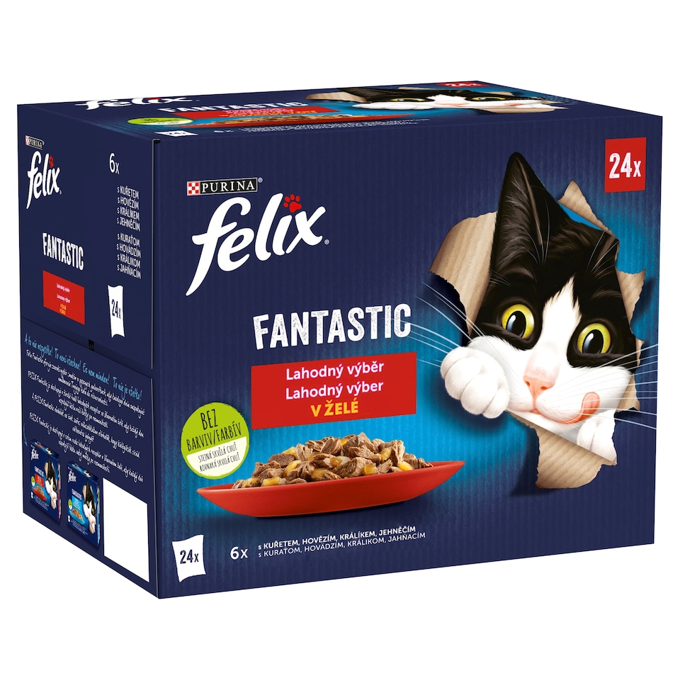 image 1 of FELIX Fantastic Delicious Selection in Jelly - Multipack (24 x 85 g)
