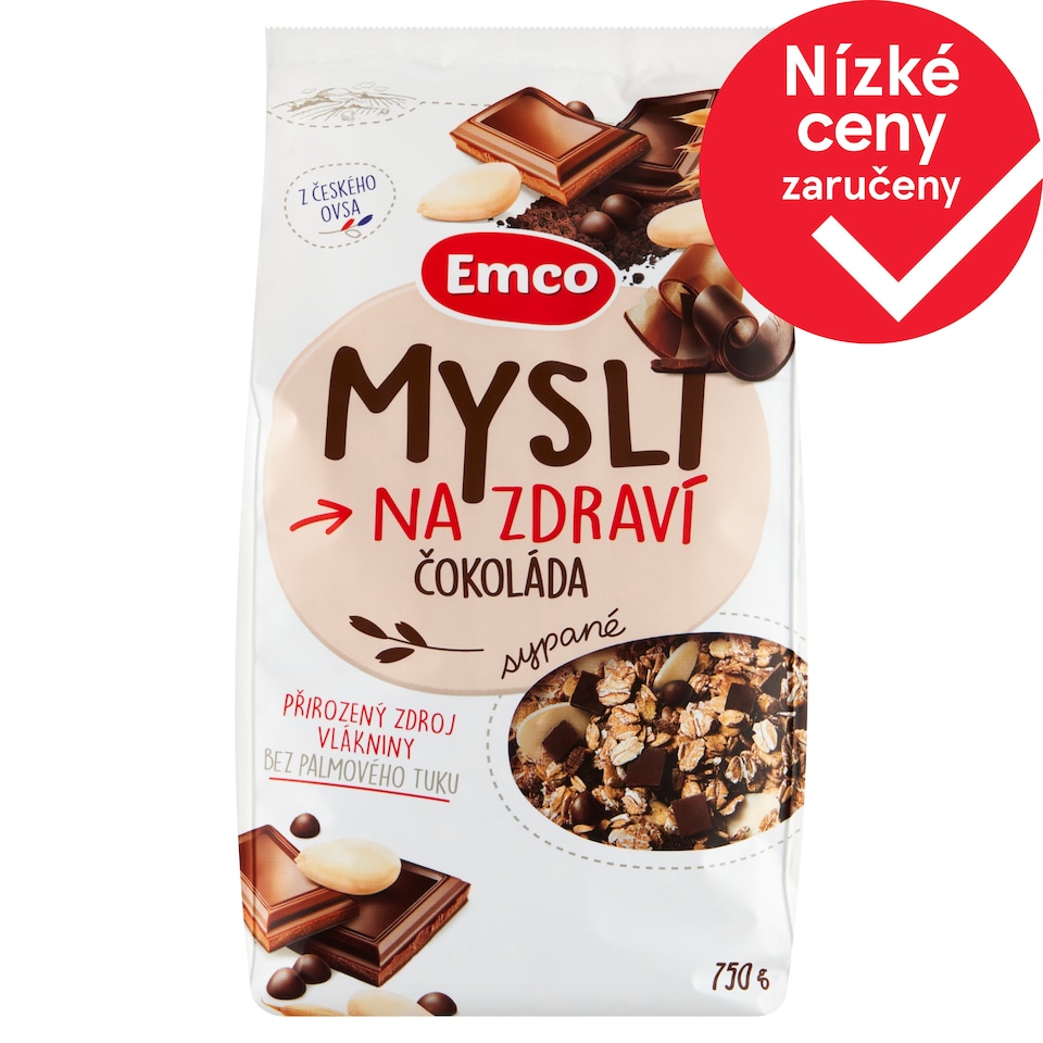 Emco Mysli na Zdraví Sypané čokoláda 750g