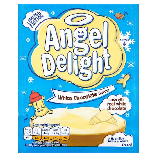 Angel Delight White Chocolate Flavour 59g Tesco Groceries