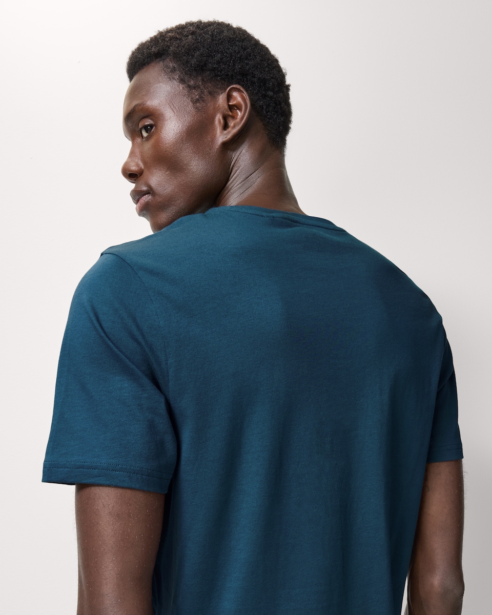 image 1 of F&F Pure Cotton T-Shirt in Blue