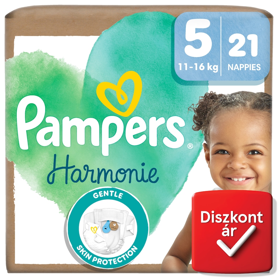 Pampers Harmonie Pelenka, Méret: 5, 21 Pelenka, 11kg-16kg  1. kép