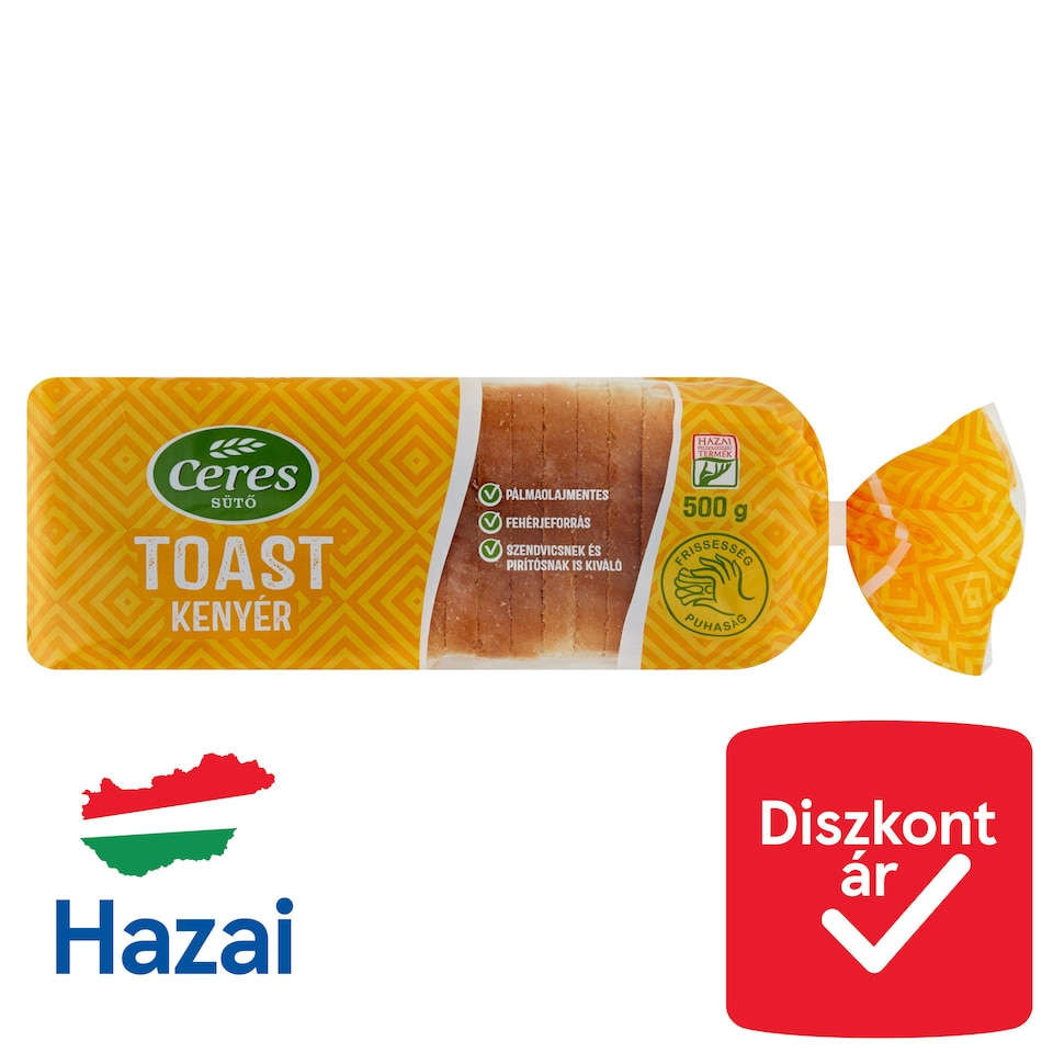 Ceres toast kenyér 500 g  1. kép
